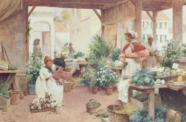 Mercato del mattino presto, 1898
